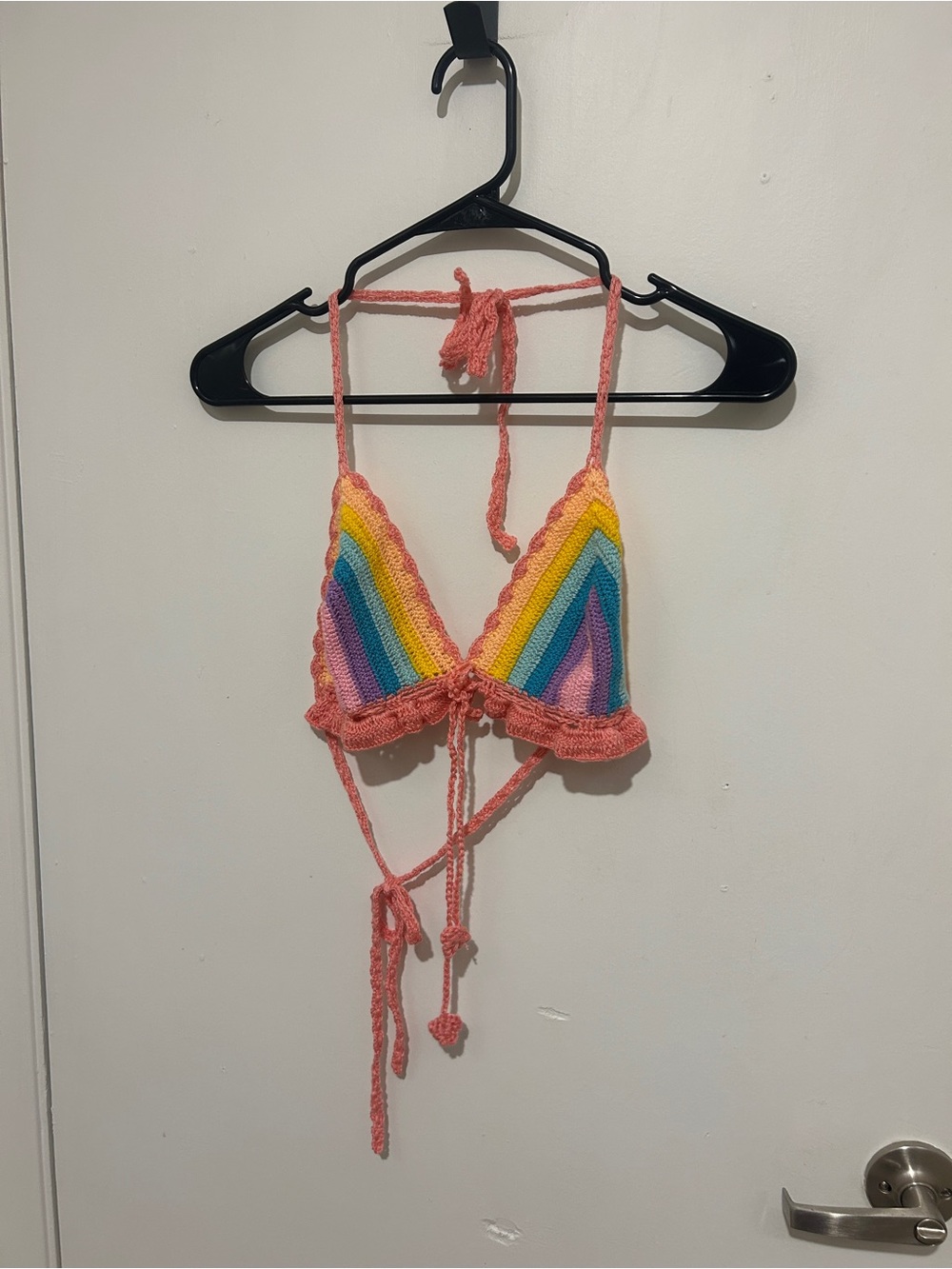 Handmade crochet bikini top
